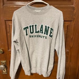 Gray Tulane University Sweatshirt